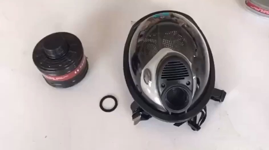 Ppe Safety Work Mining Gas Mask Respirator With Exhalation Valve Buy