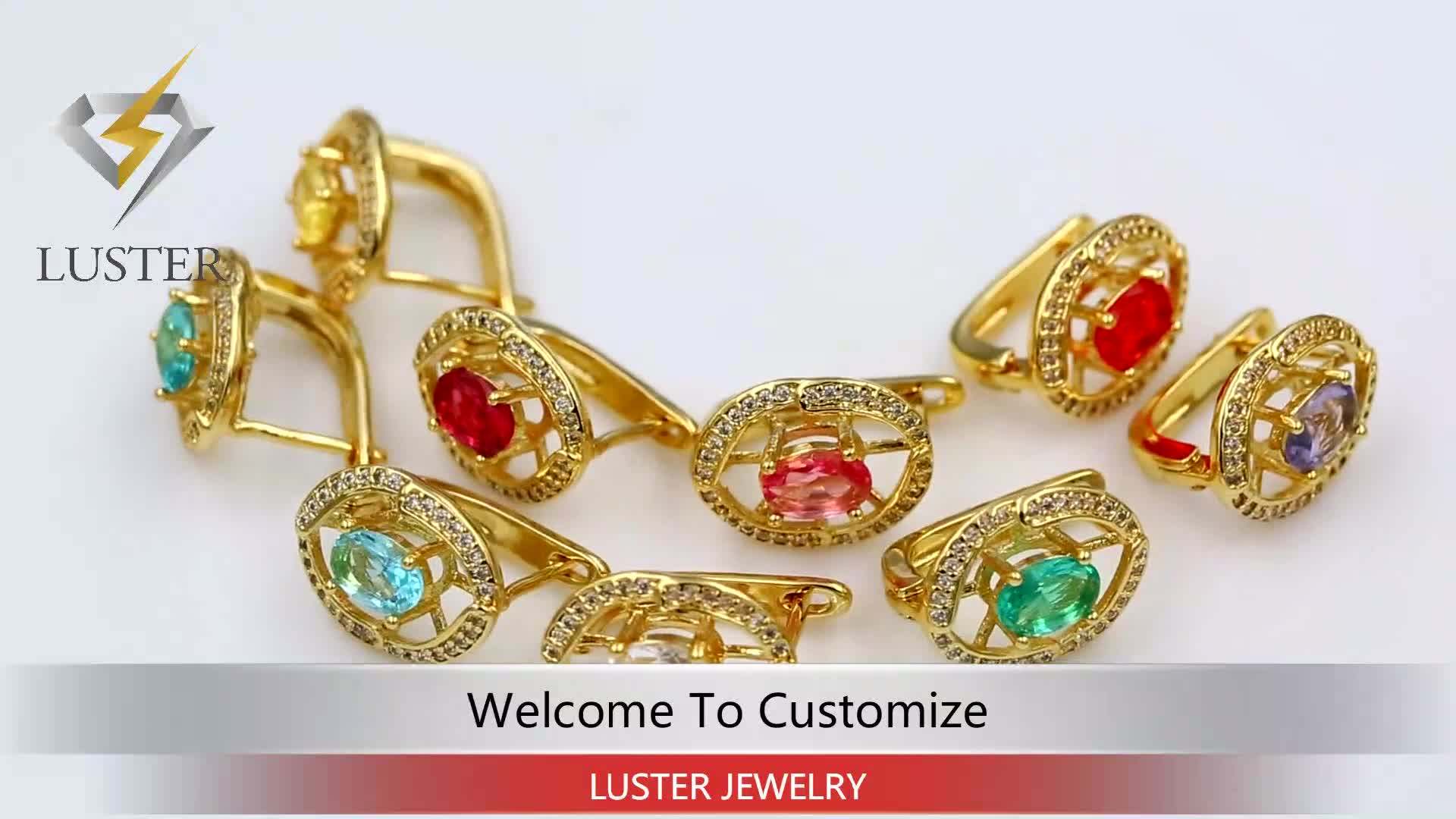 Cheap Costume Jewelry Gold Plated Colorful Crystal And Cubic Zirconia Stud Earring Directly From