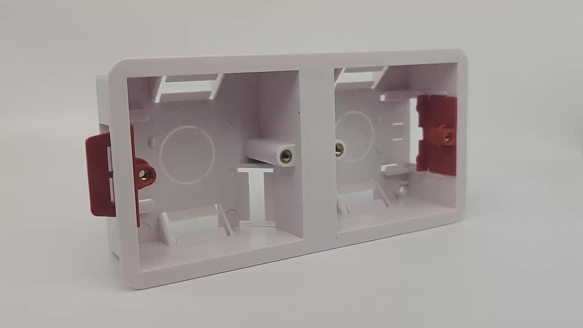 2 Gang Dry Lining Box For Gypsum Board Plasterboard Drywall 35mm Depth