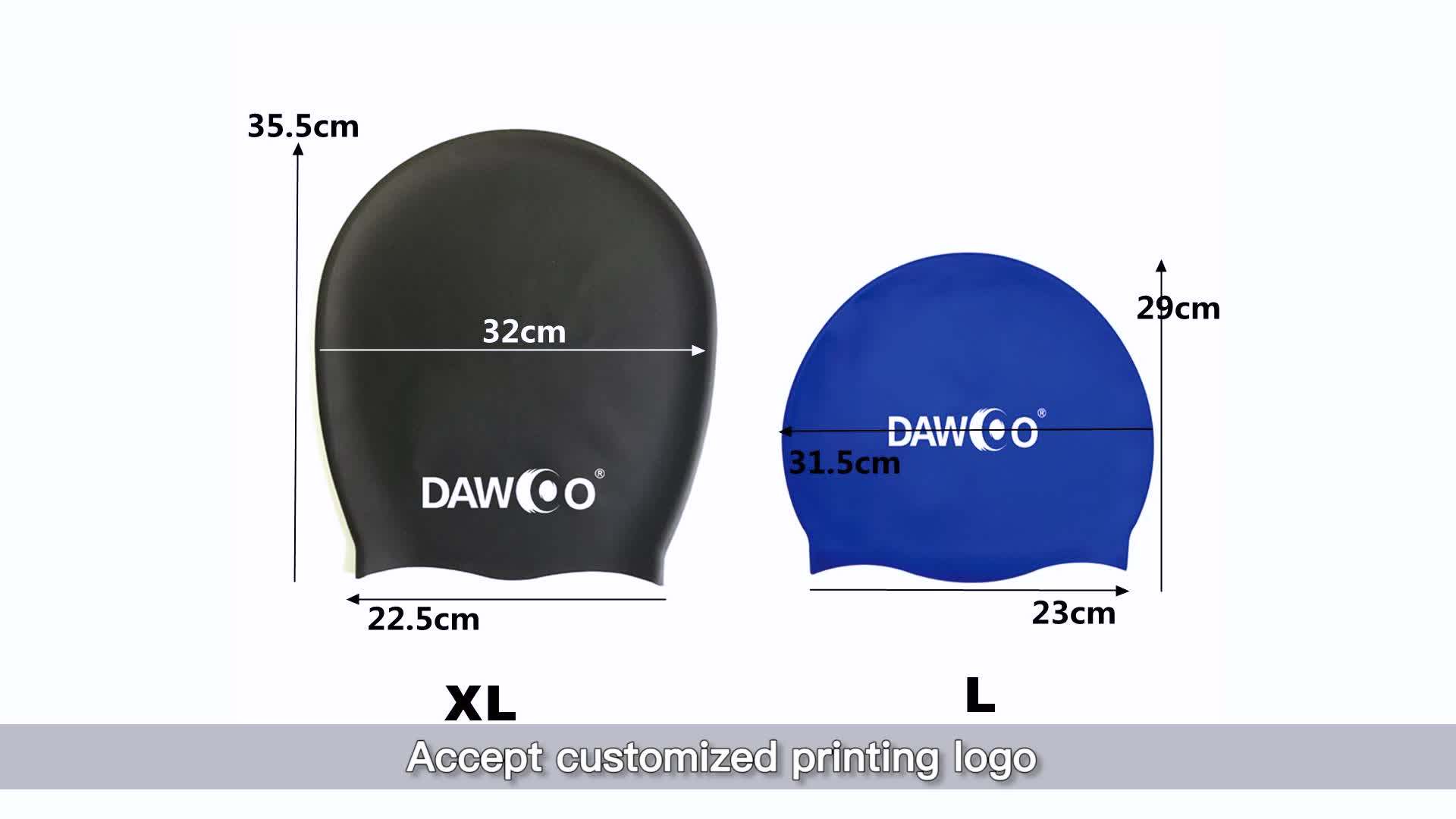 Hot Sale Large Silicone Swim Shower Cap Waterpoof Custom Logo Swimming