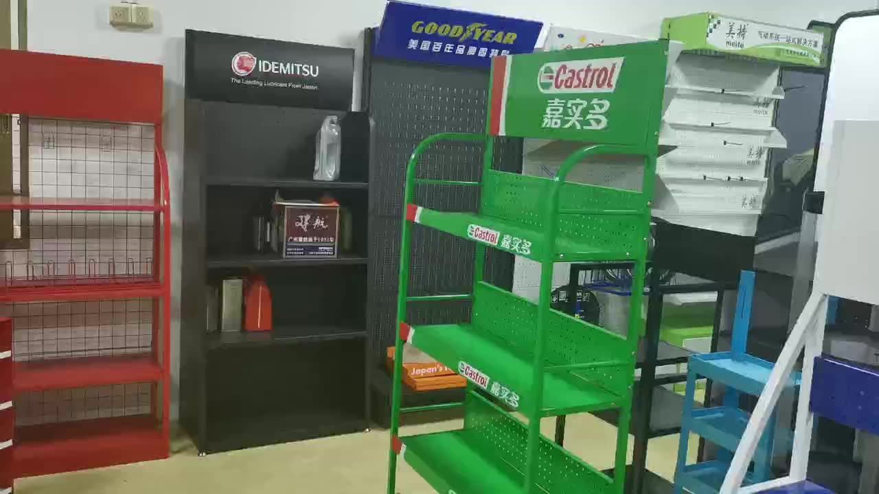 Custom Attractive Car Retail Store Freestanding Fivetier Metal Wire