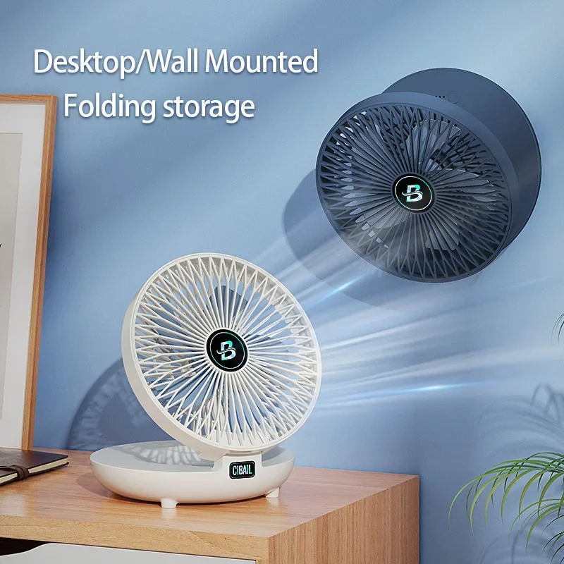 Fan2025 cross-border fan folding fan wall-mounted fan desktop fan two-in-one European and American regulations usb universal