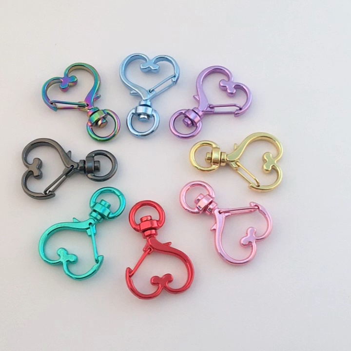 Heart Shape Metal Keychain Swivel Snap C Hook With Key Ring Buy