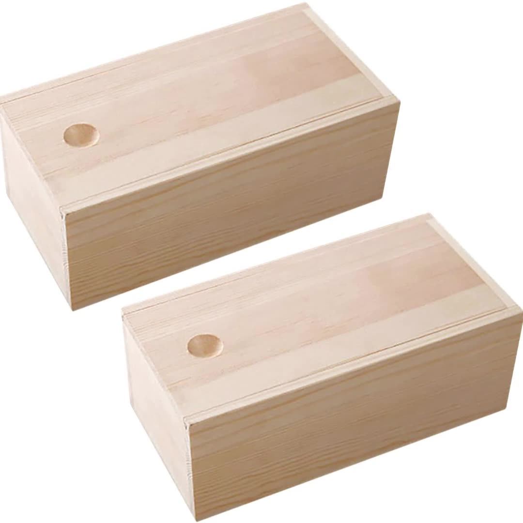 Wholesale Unfinished Wood Box With Sliding Lid Buy Wooden Box