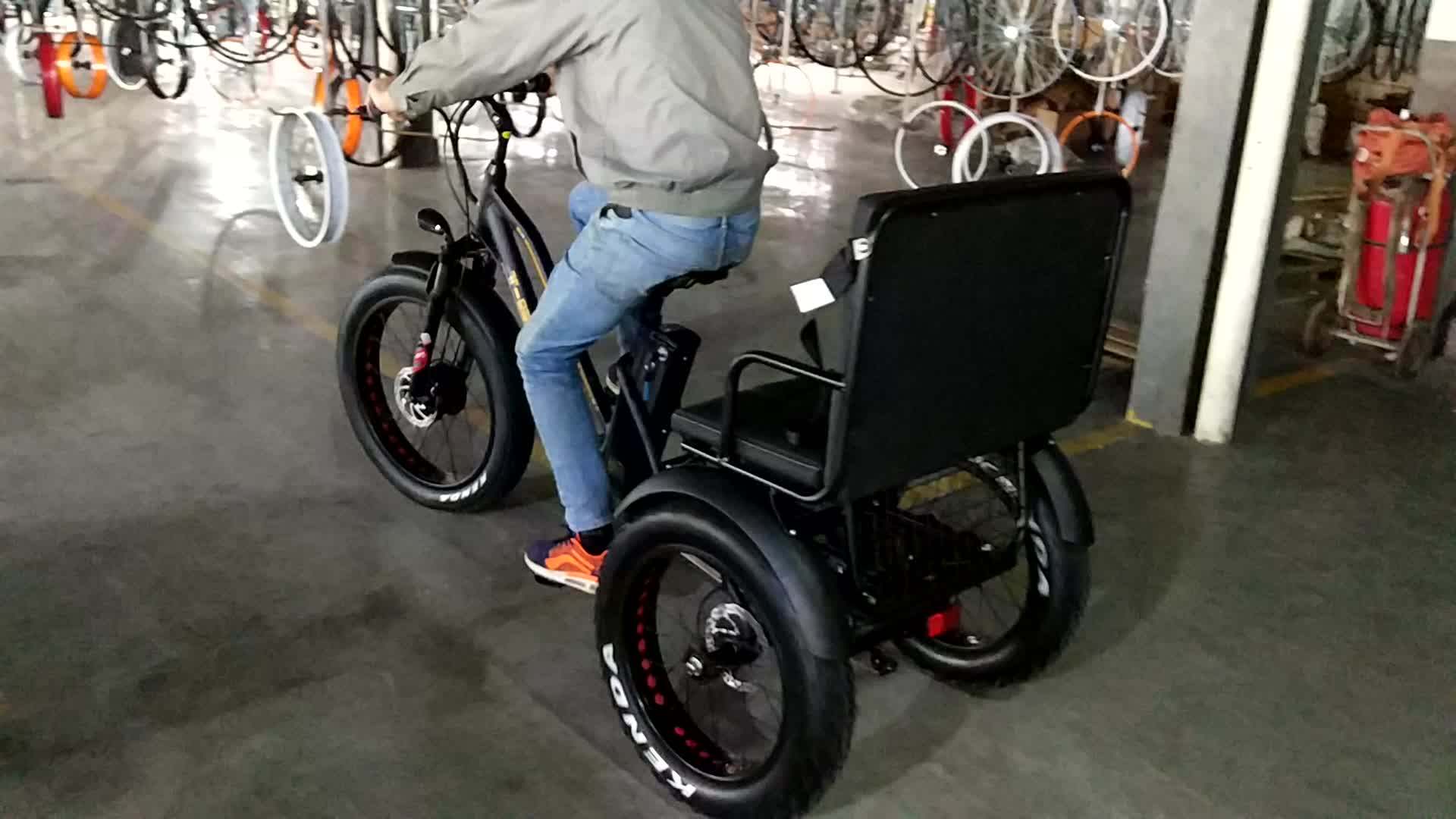 2420inch 750w 8fun Front Motor 48v21ah Battery Ce Pedicab Trishaw Becak Electric Tricycles 3