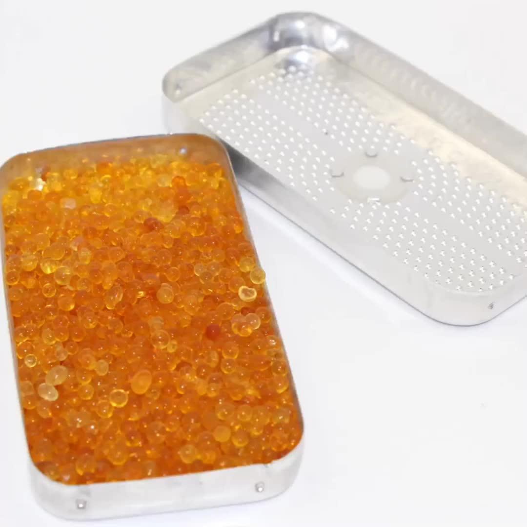 Indicating Silica Gel Desiccant Dehumidifier Canister Mini Orange