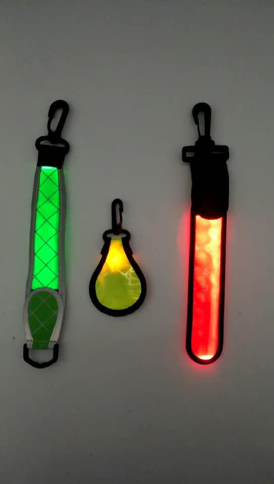 Led Glowing Bag Hanger For Bag Reflective Bag Tags Clipon Light Up