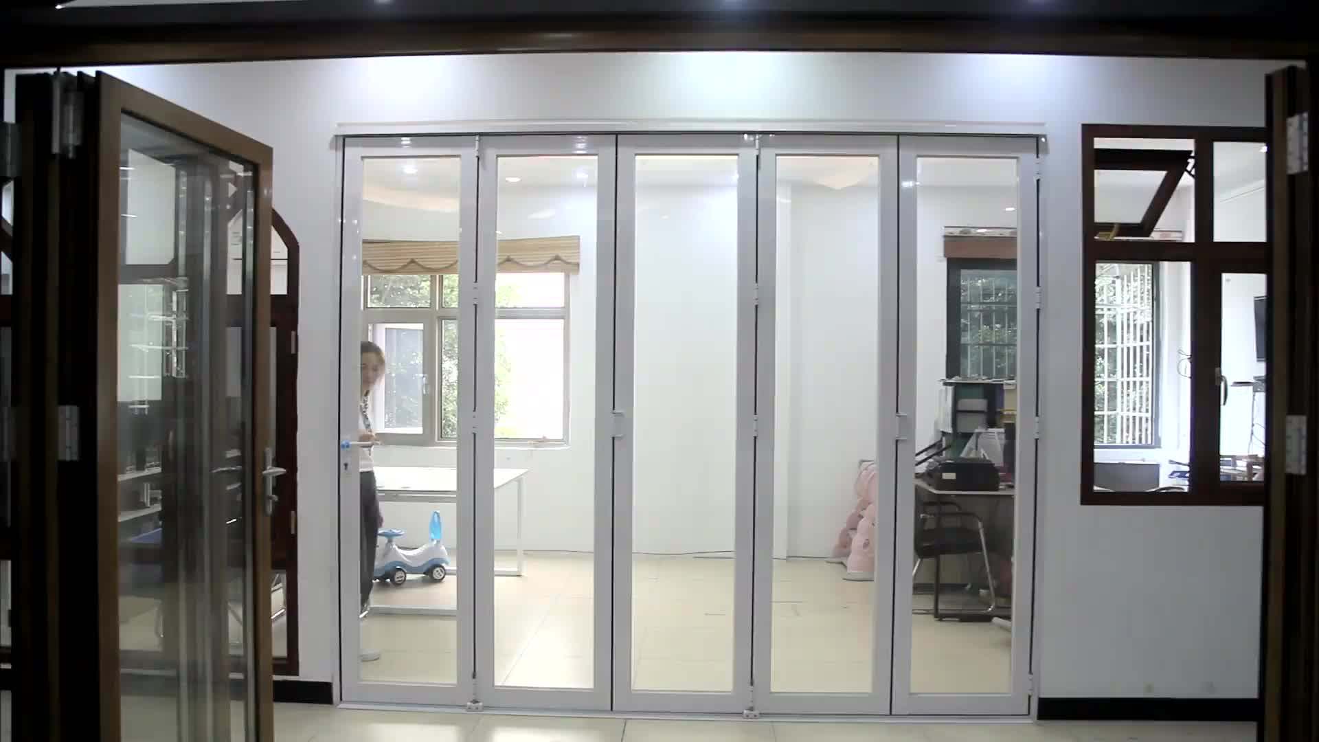 Factory Direct Sale Partition Folding Interior Doors Standard Aluminium