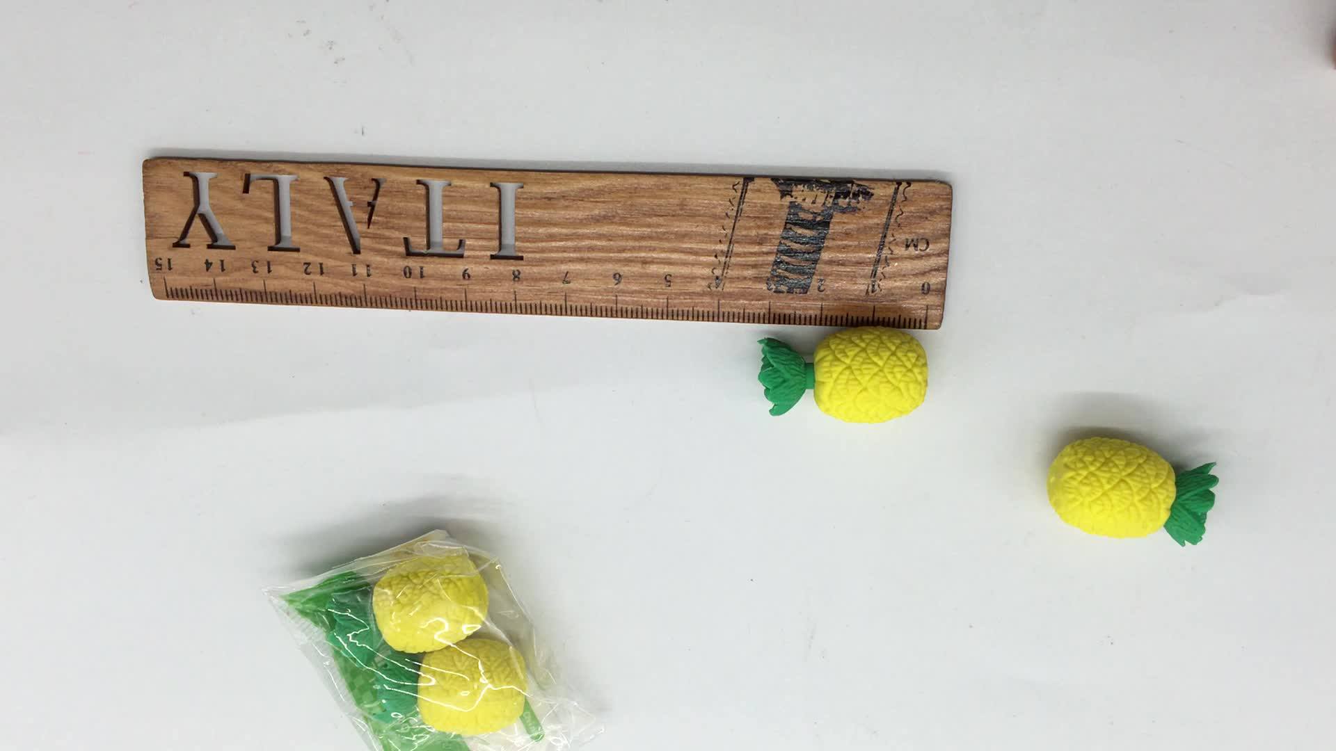 Children Kids 3d Novelty Fun Pencil Stationery Eraser Rubber Sets Fruit