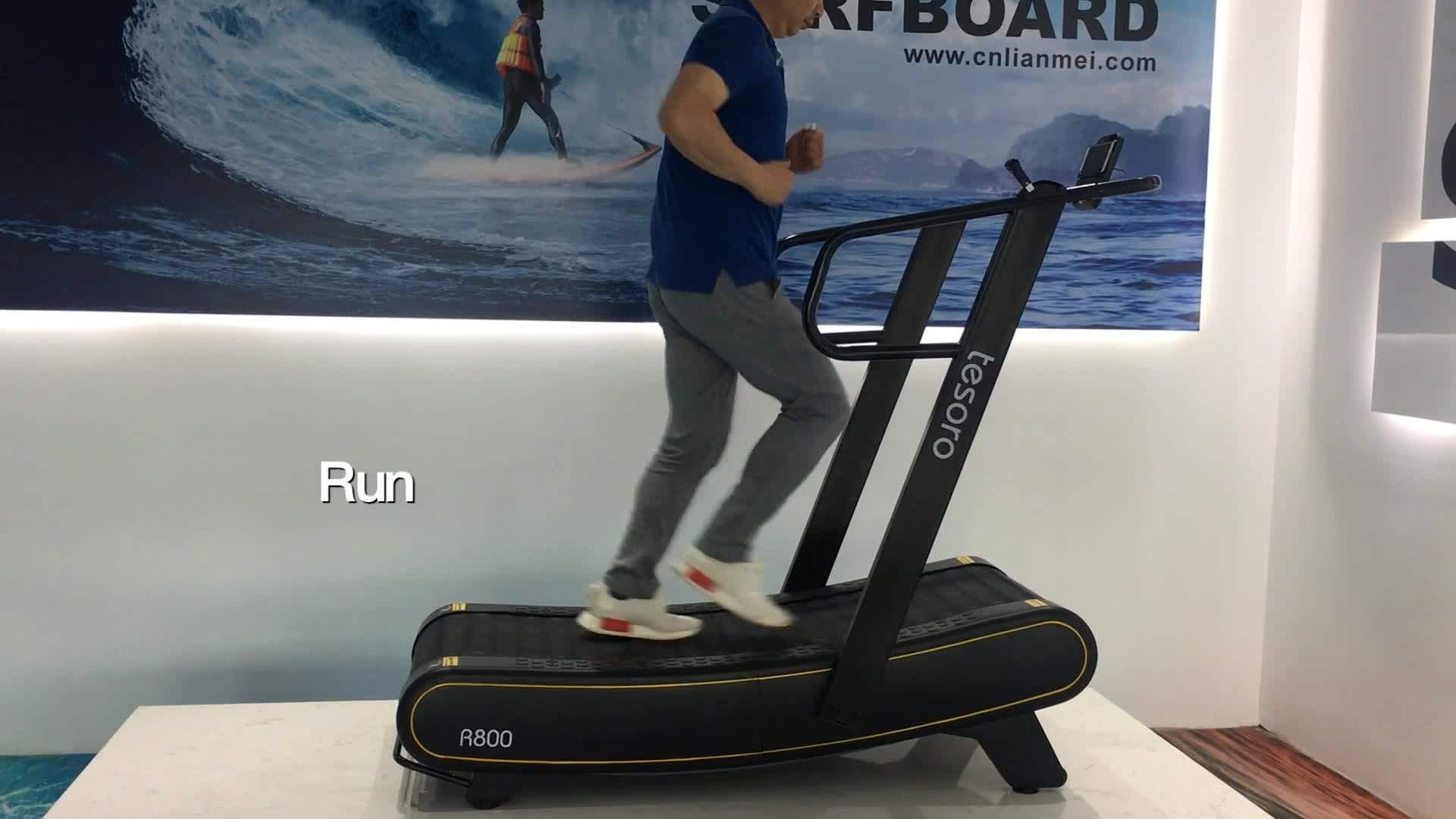 Motorless Manual Curved Treadmill Woodway Treadmill Air Runner Manul