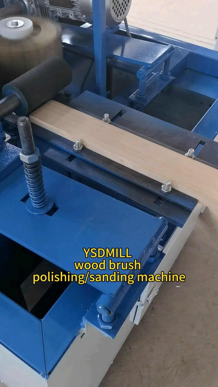 Woodworking Four Side 4 Edge Timber Board Sawdust Cleaning Brushing