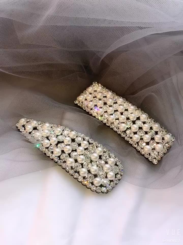 Hairpin side advanced Liuhai hairpin female head curtain clip Banghai clip Female hairpin adult Western style pearl