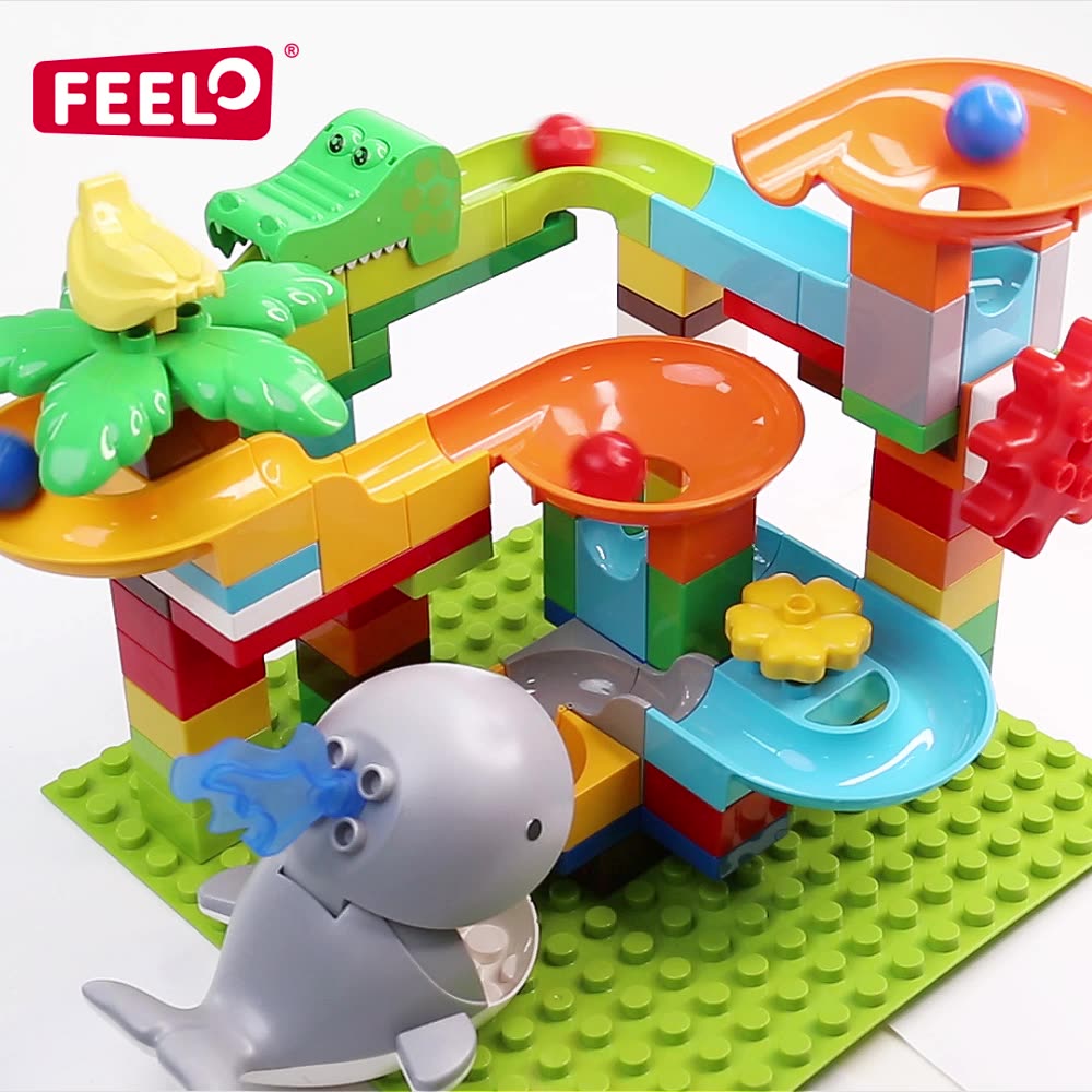 Feelo 84pcs Whale Slide Building Blocks Set Best Selling Customized