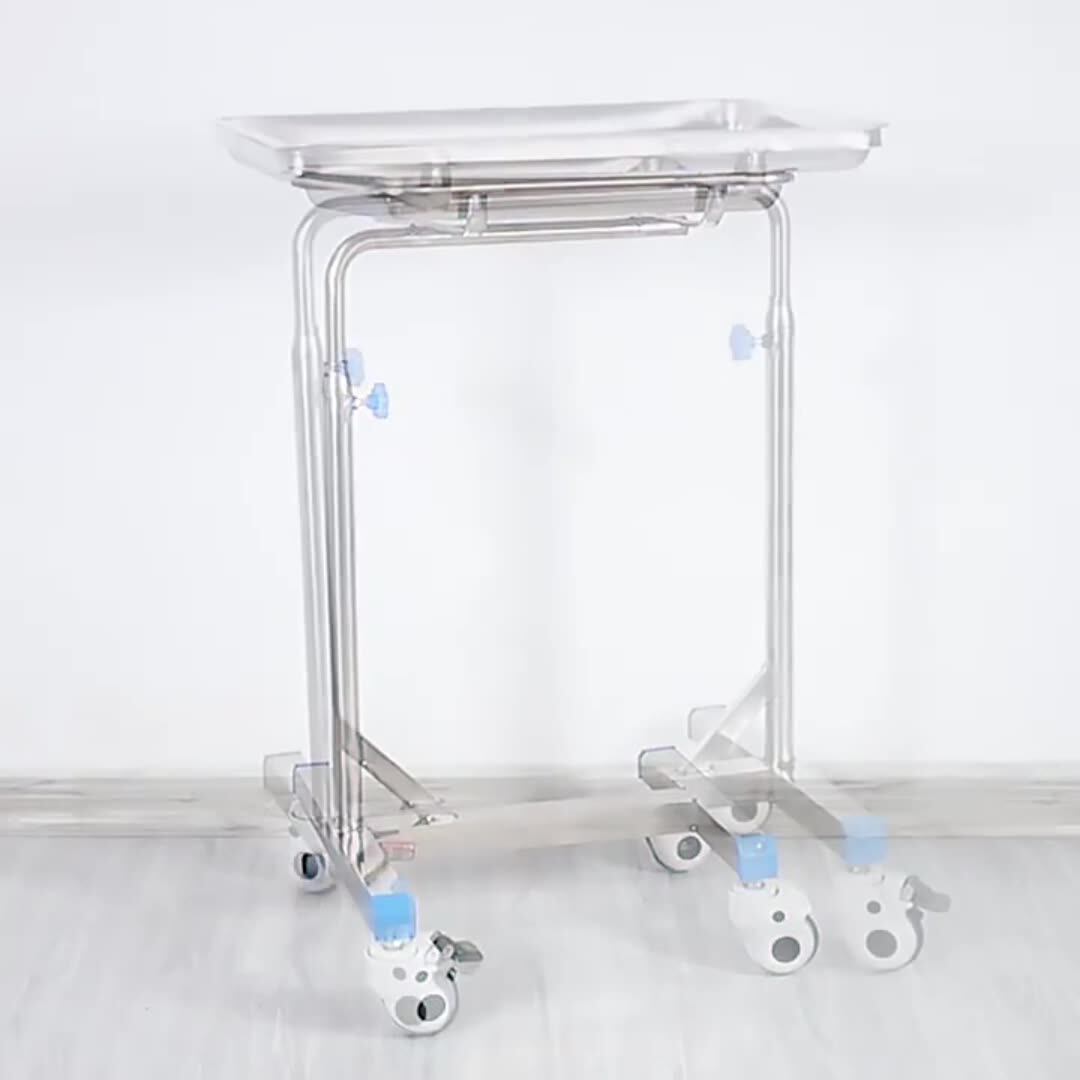 不锈钢托盘架诊所仪器置物架可移动伸缩架单杆双杆器械医院托盘架 阿里巴巴 