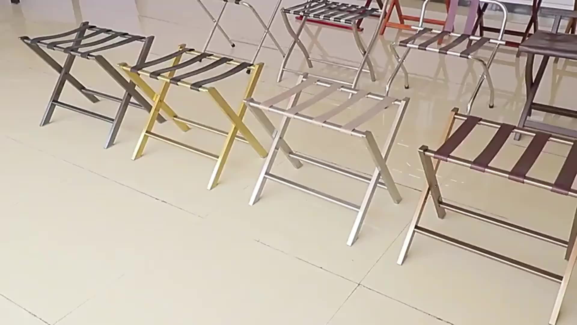 Hotel Wood Luggage Rack Stand Shelf Stable Durable Suitcases Racks