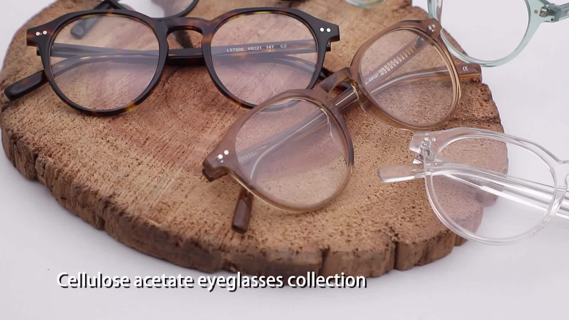 High End Brand Wholesale Acetate Optical Eyeglasses Frame Vintage