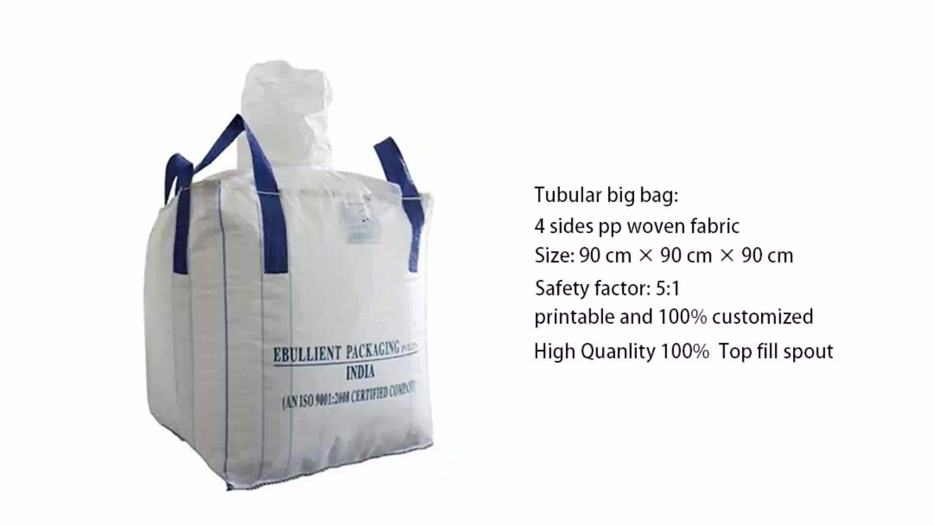Egp 500kg Pp Big Jumbo Bag Construction Waste Packing Fibc Bulk Bags
