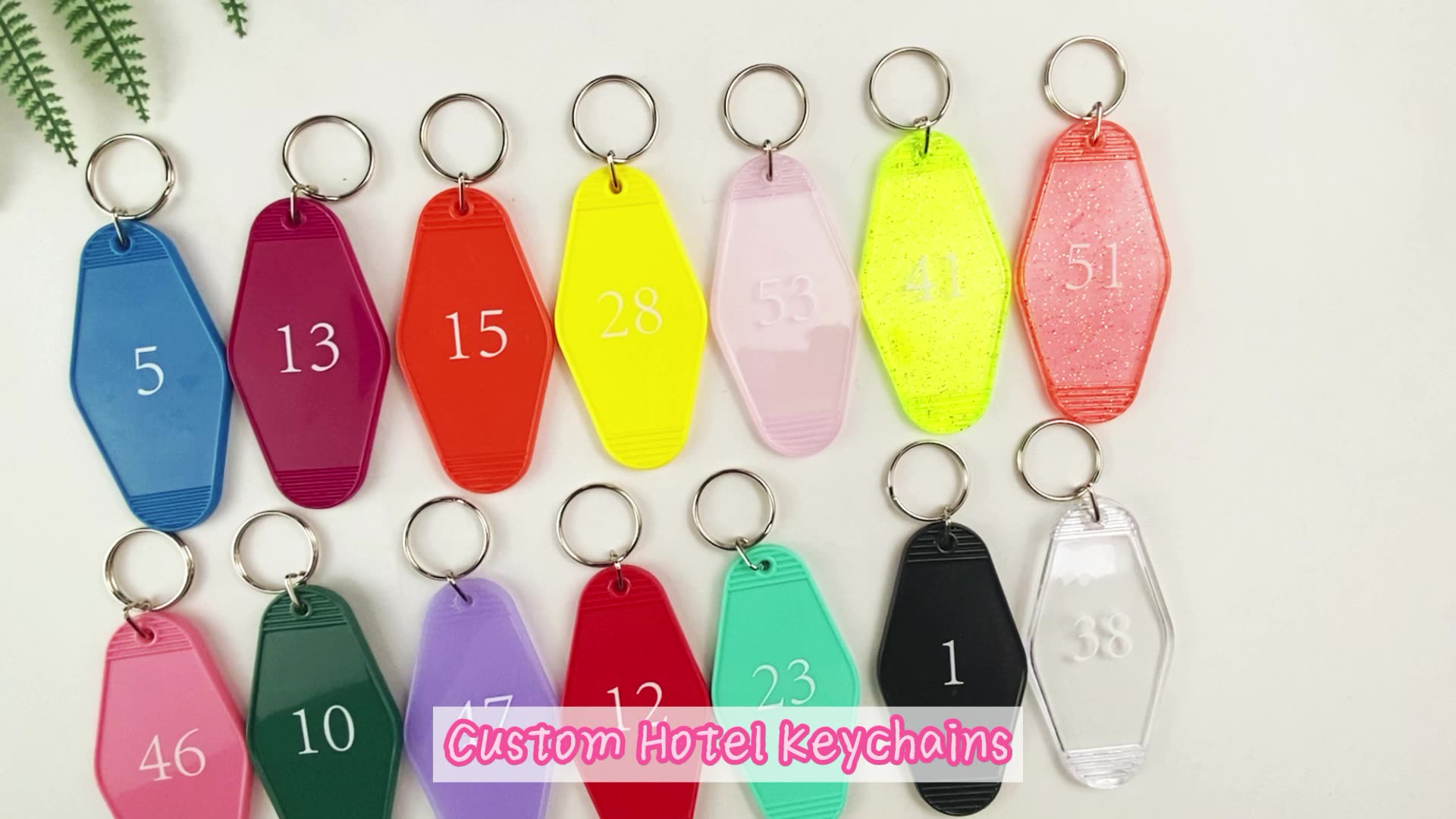 Custim Logo Hotel Key Chain Blank Key Rings Vintage Retro Room Home