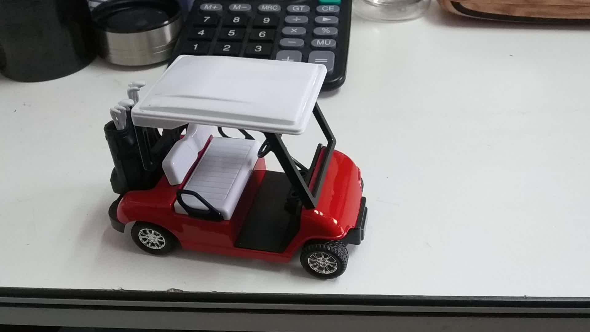 120 Mini Golf Car Alloy Cart Model Toy Car Gift Warrior Pull Back Car