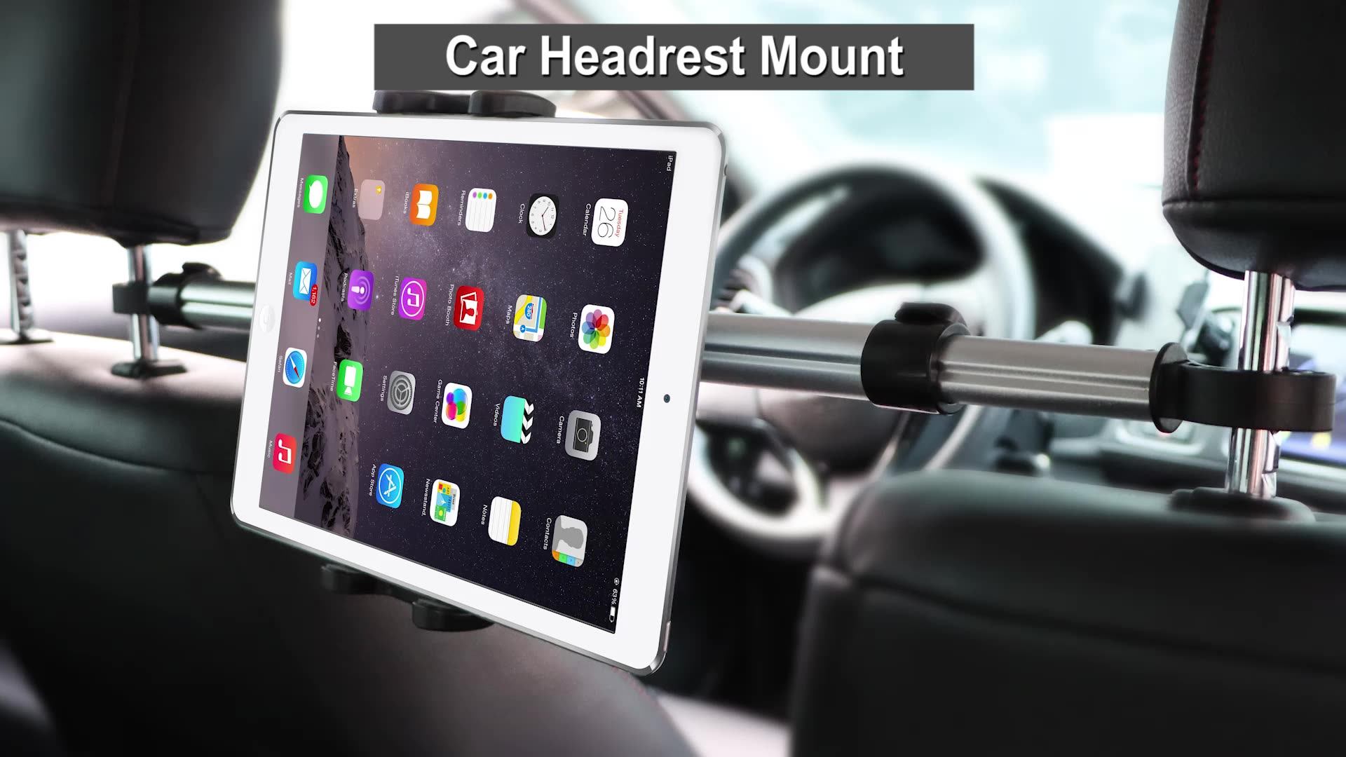 Universal Soporte Para Celular 360 Degrees Rotate Adjustment Car Tablet Holder Car Headrest