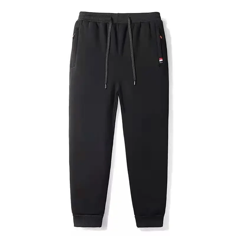 Men's artificial universal trousers with zipper for leisure, anti-theft, oversize