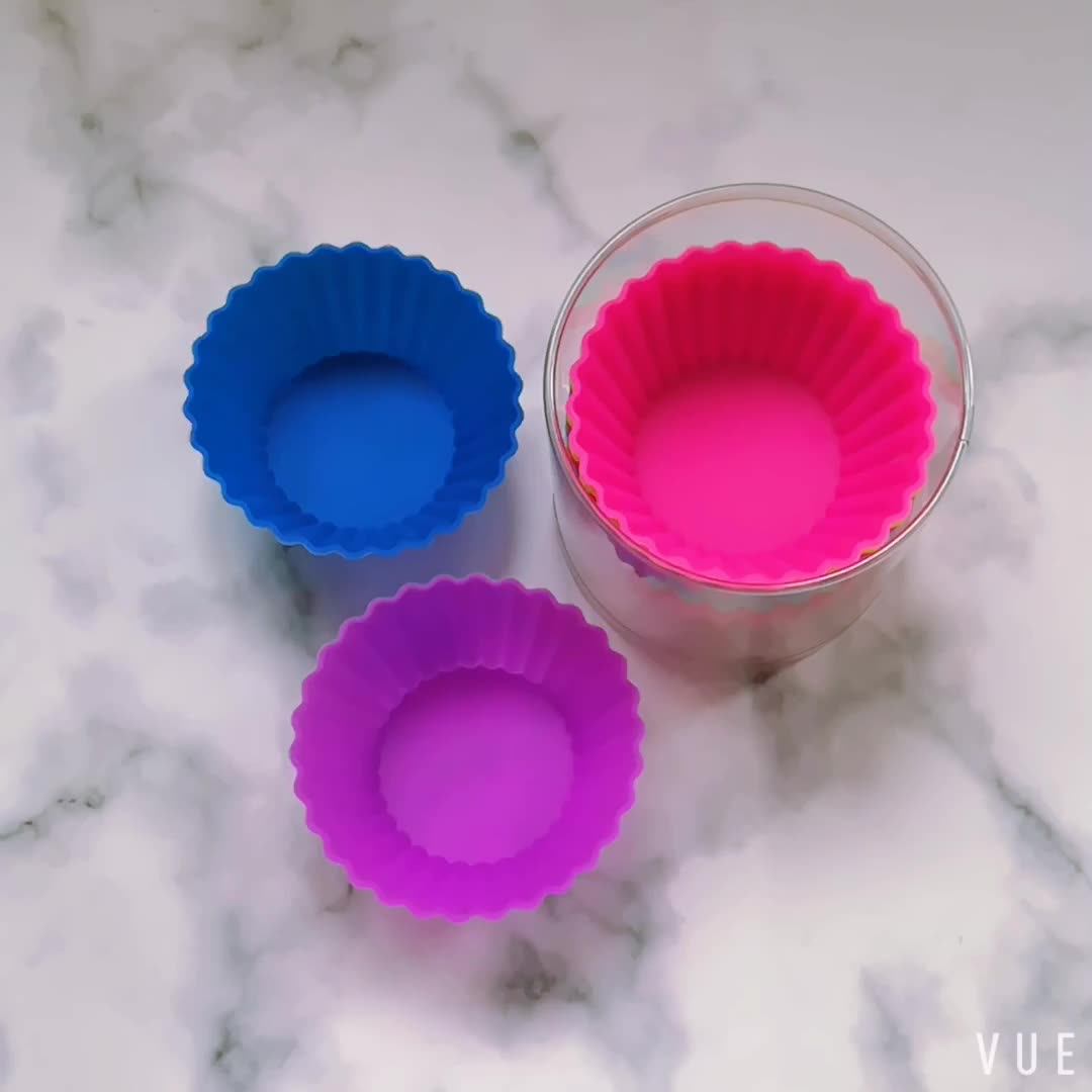 Silicone Reusable Cupcake Liners,Silicone Baking Muffin Cups Liners