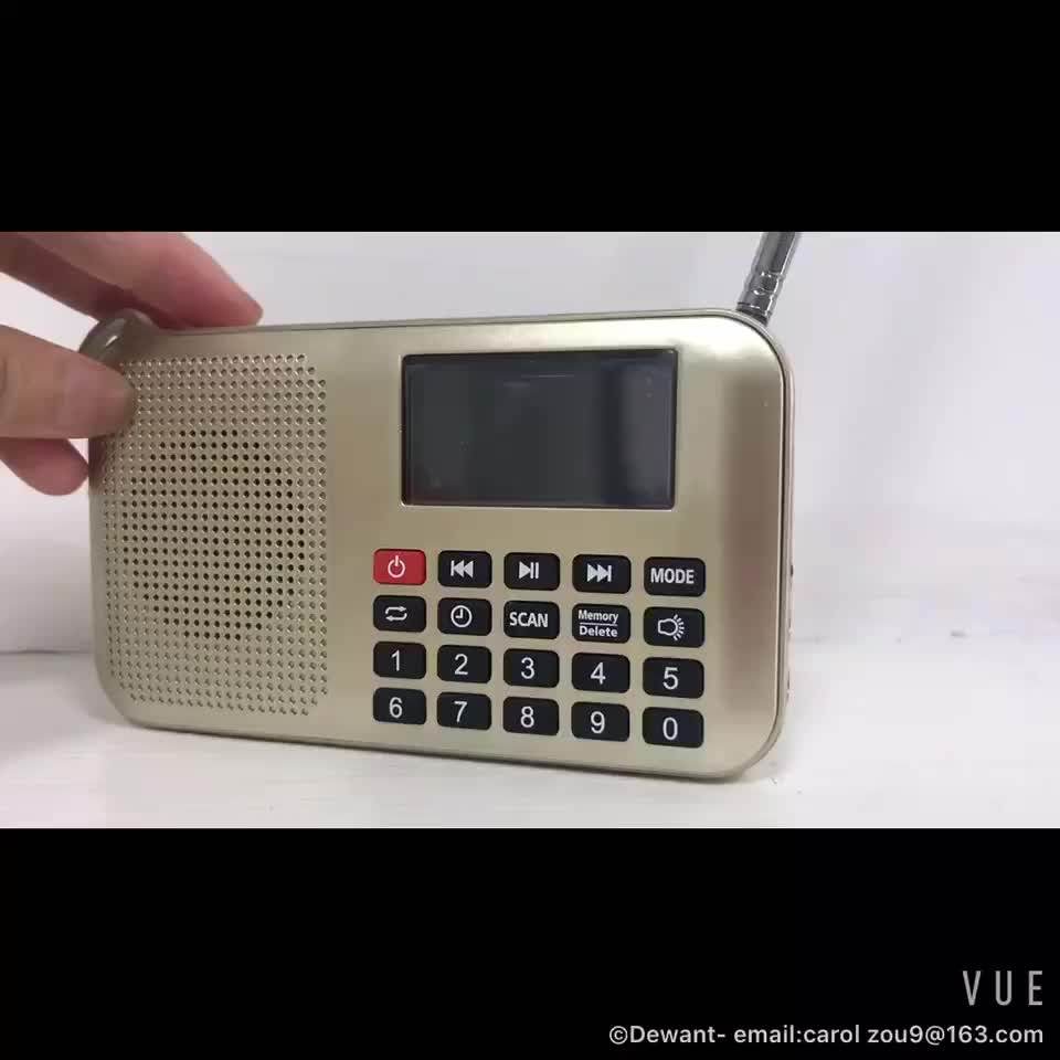 Multifunction Solar Fm Radio Receiver Usb Sd Card Power Bank Mp3 Player