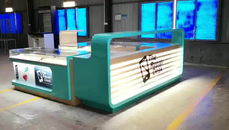 Factory Supply Store Furniture Wooden Cellphone Kiosk Shop Kiosk Mall