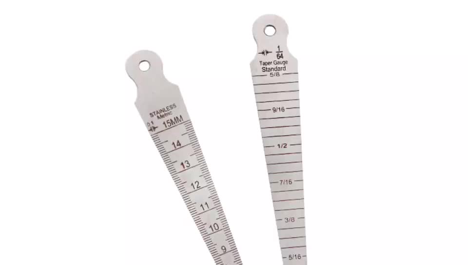 Stainless Steel Inch & Standard 015mm Taper Welding Gauge Hole/gap