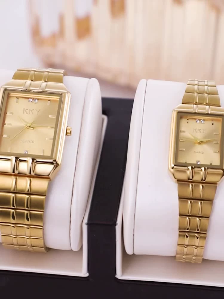 New Hotest Sale Creative Couple Watch 2022 Men's Women Watches KKY Brand Luxury Quartz Female Clock Waterproof lovers WristWatch