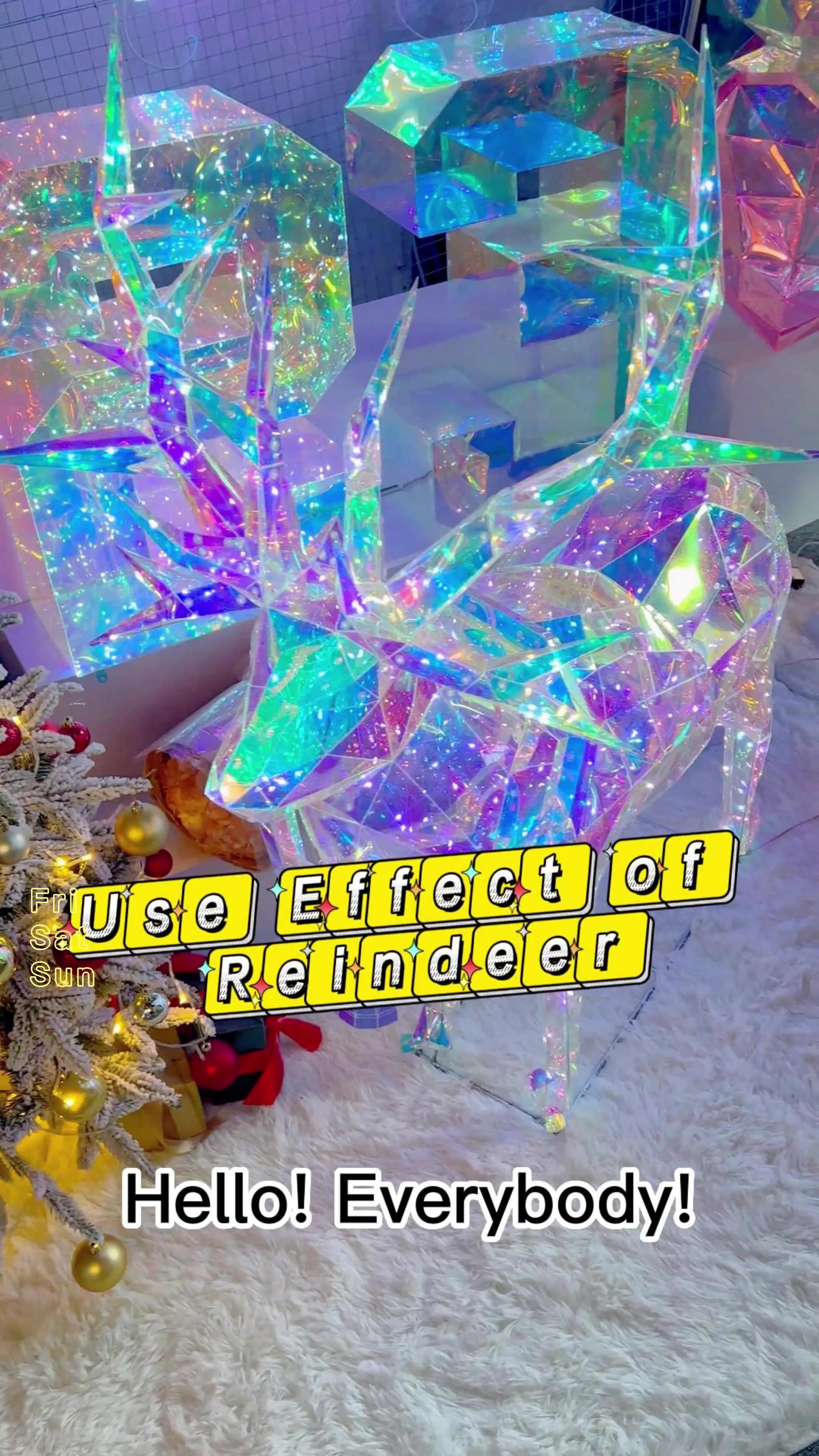 Christmas Reindeer Led Lights Decoration Party Christmas Gifts Decor