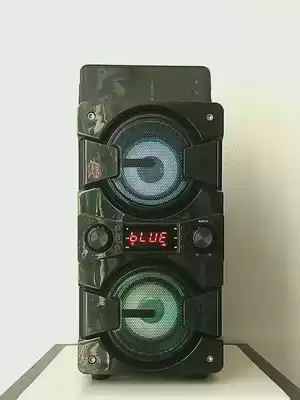 New Bluetooth speaker subwoofer 3d surround sound Home Karaoke with microphone Portable portable outdoor small square dance audio TV KTV wireless microphone Subwoofer effect