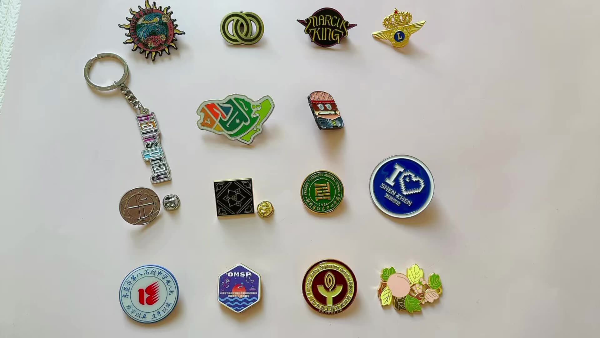 Custom Made Logo Metal Enamel Lapel Pin Manufacturers With Butterfly