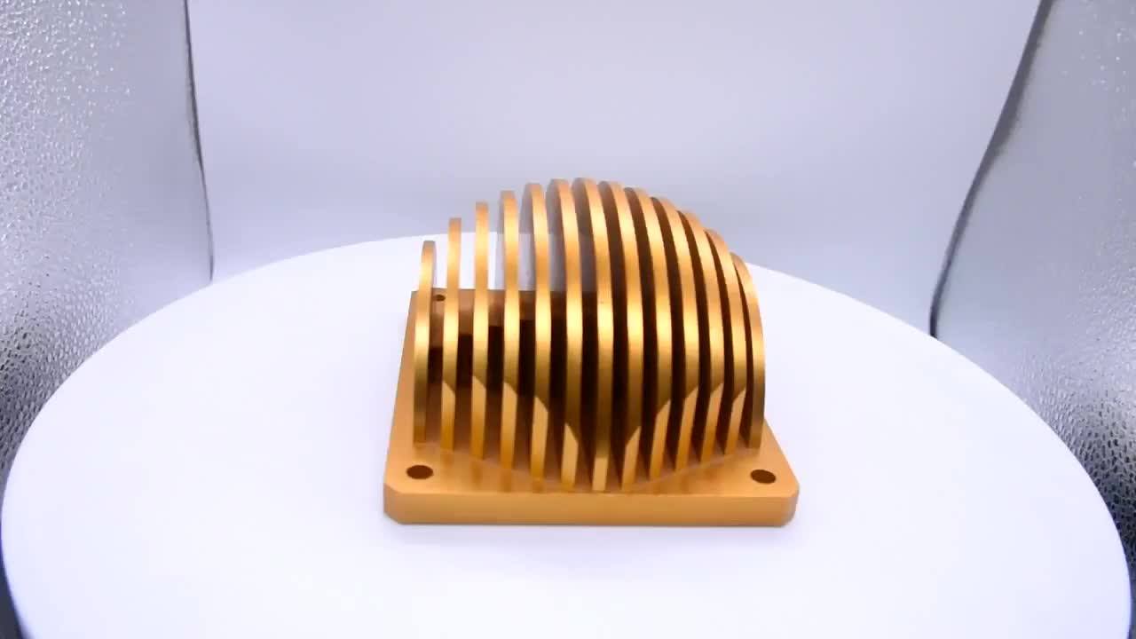 High Quality Custom Led Heat Sink Circular Large Cnc Machining Metal