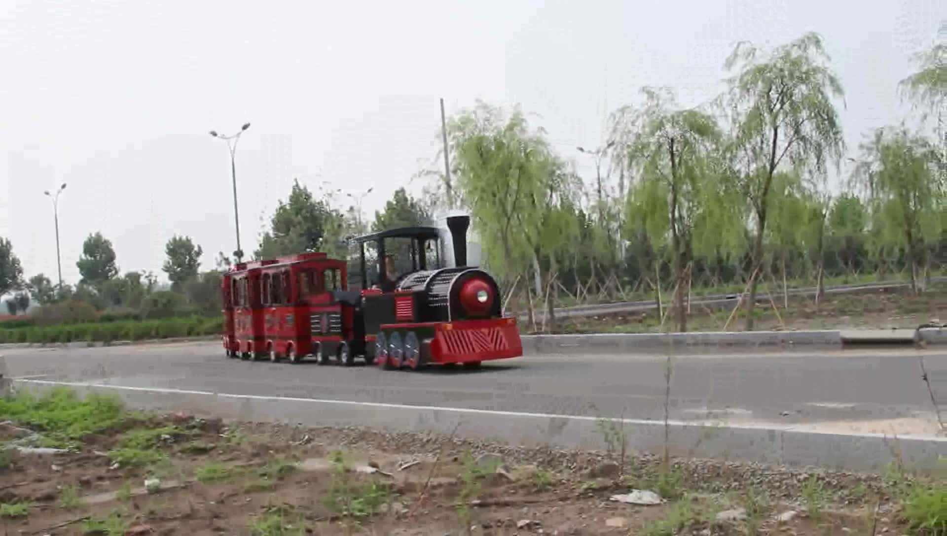 Hotfun Amusement Park Machine Equipment Outdoor Manufacturer Train Sets