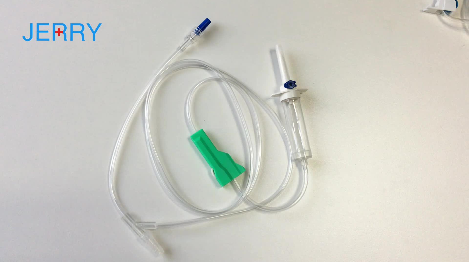 Disposable Medical Gravity Infusion Iv Set With Flow Regulator Buy