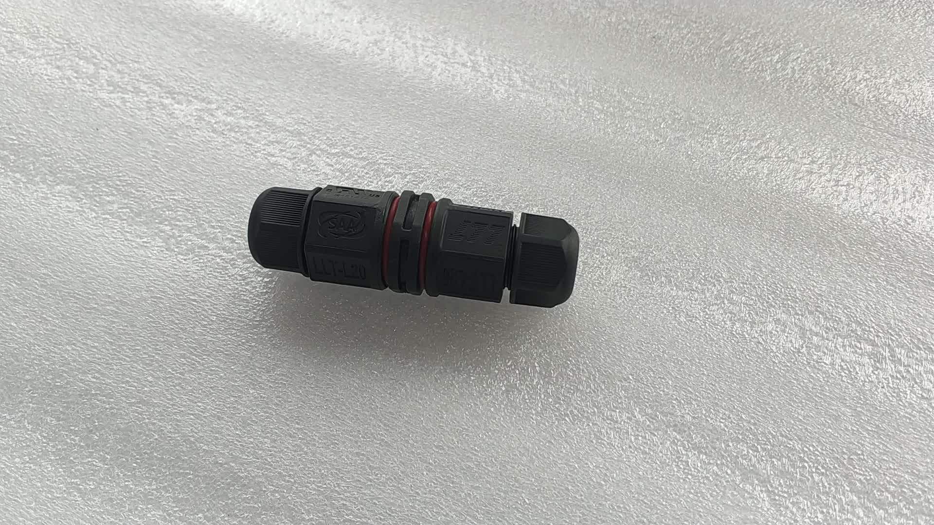 Ce Rohs Tuv Saa Ip68 Rubber Ac Dc 3 Pin Waterproof Connector For Led ...