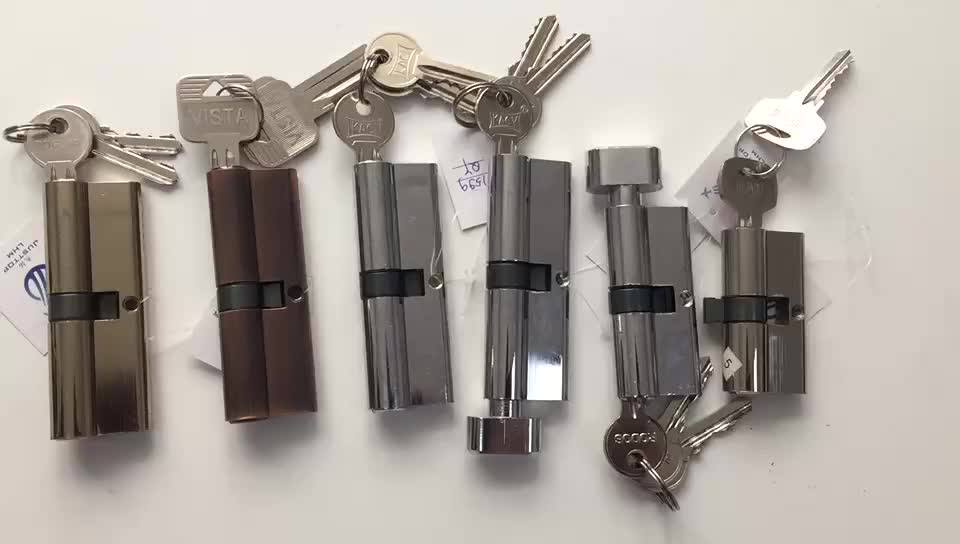 Euro Profile Brass Master Key Cylinder Lock Body Cylinder Door Lock