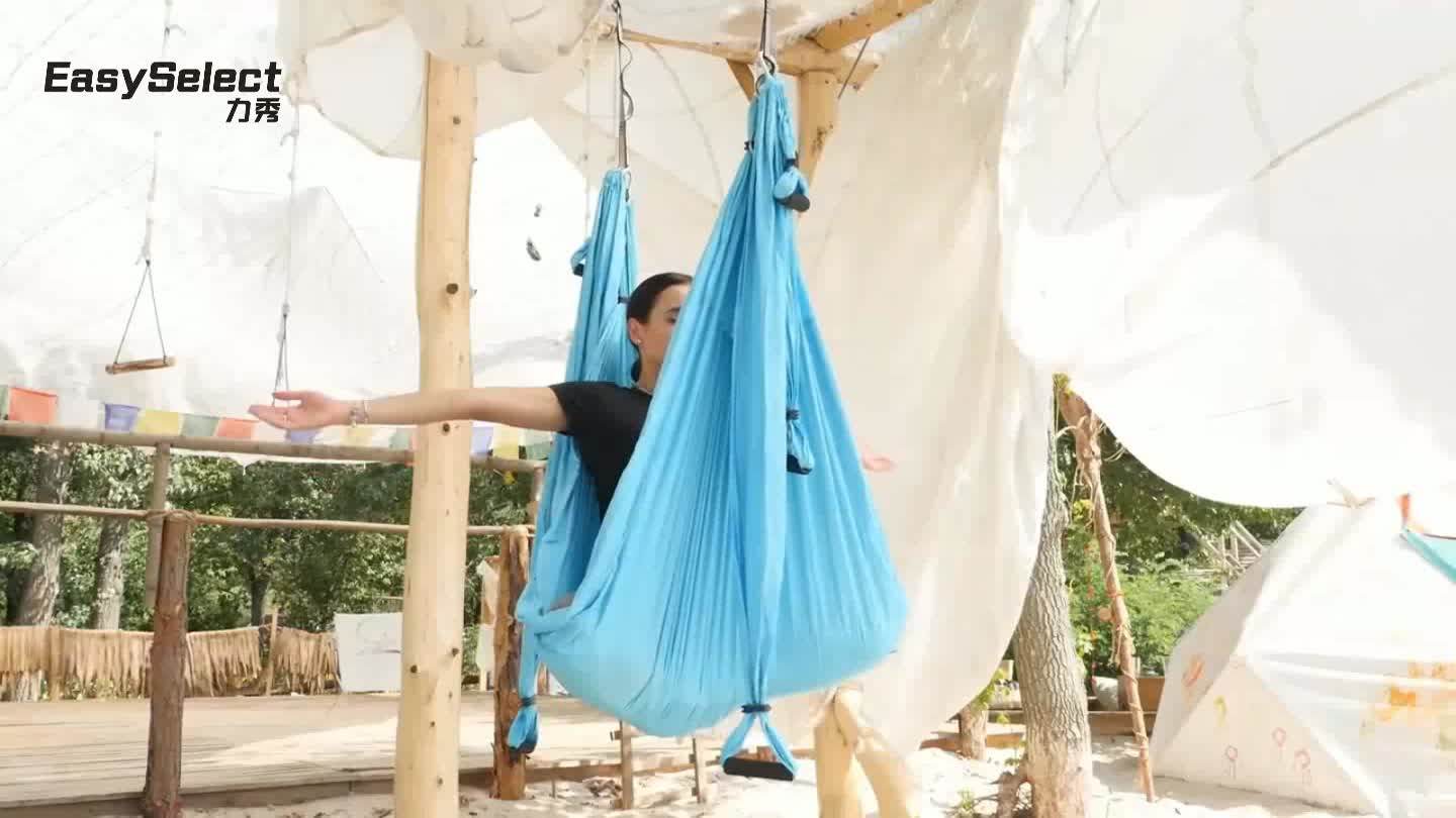 Gym Training Fabric Yoga Hammock With Six Handles Buy Yoga Hammock