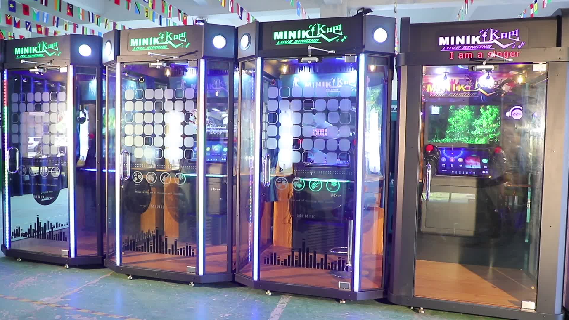 Soundproof Mini Ktv Room Boothmovable Locating At Arcade Mall Street