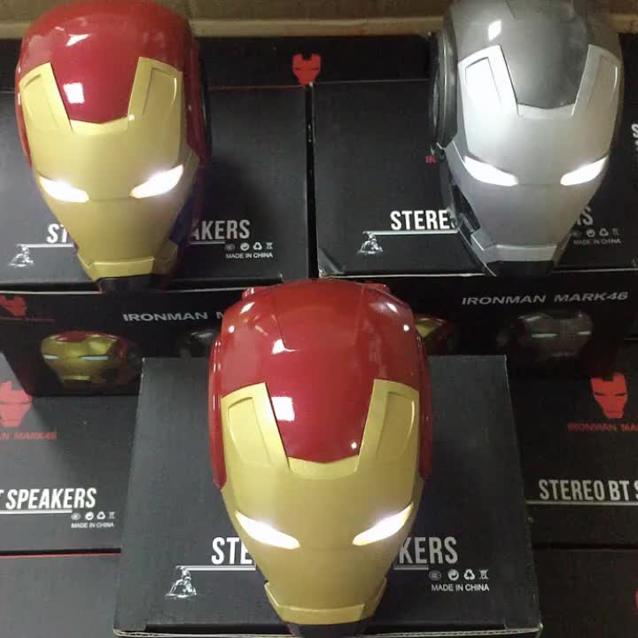 Altavoz Portátil De Hombre De Hierro Subwoofer Creativo Diseño De Casco De Iron  Man Altavoz Subwoofer Azul. Ad Regalo Altavoz Portátil - Buy Diseño  Creativo Soporte Tf Tarjeta Bluetooth Regalo Altavoz Portátil