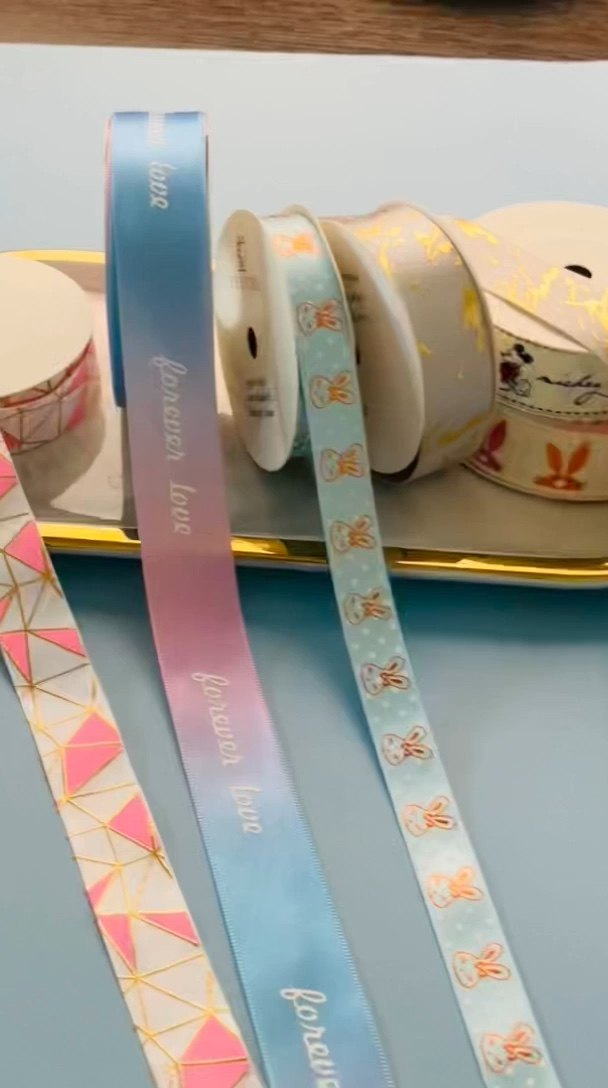Heat Transfer Sublimation Custom Grosgrain Ribbon Printed 38mm 50mm