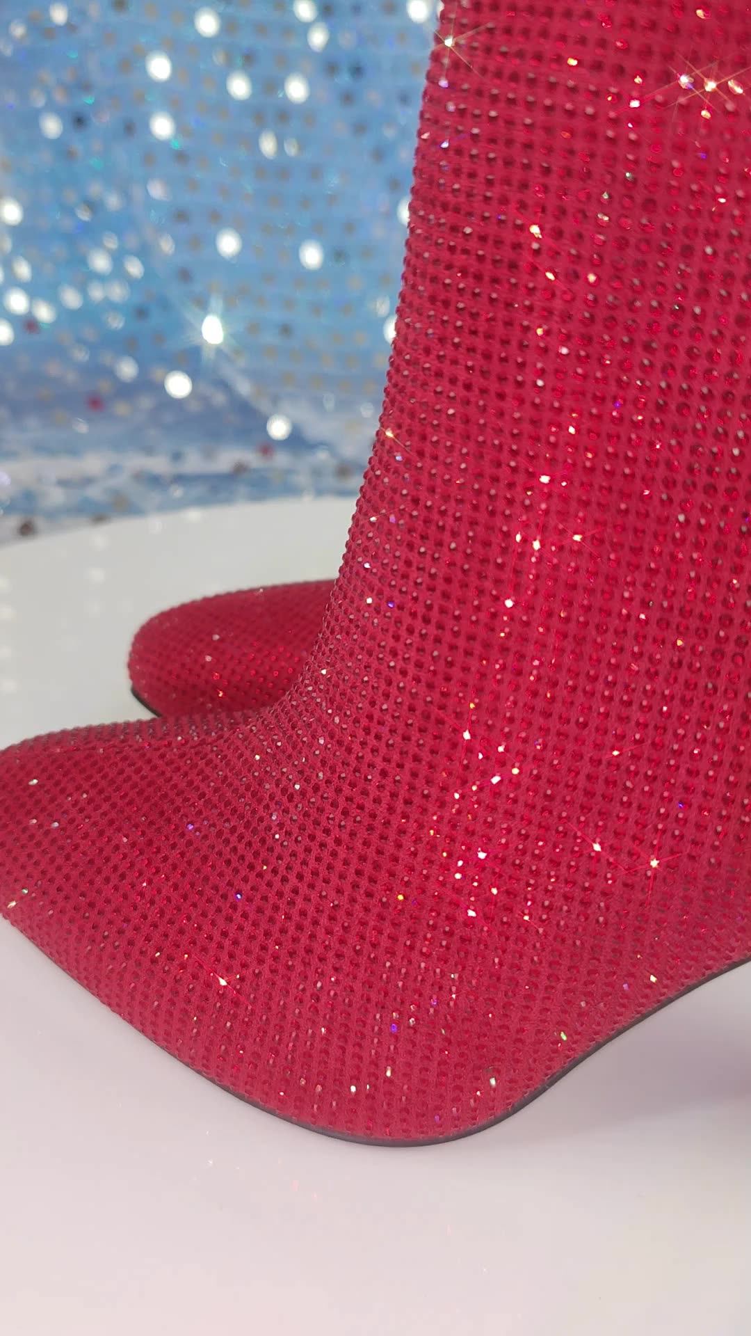 Bridal Rose Shoe Wedding Luxury Women's Pumps Leather Diamond Original