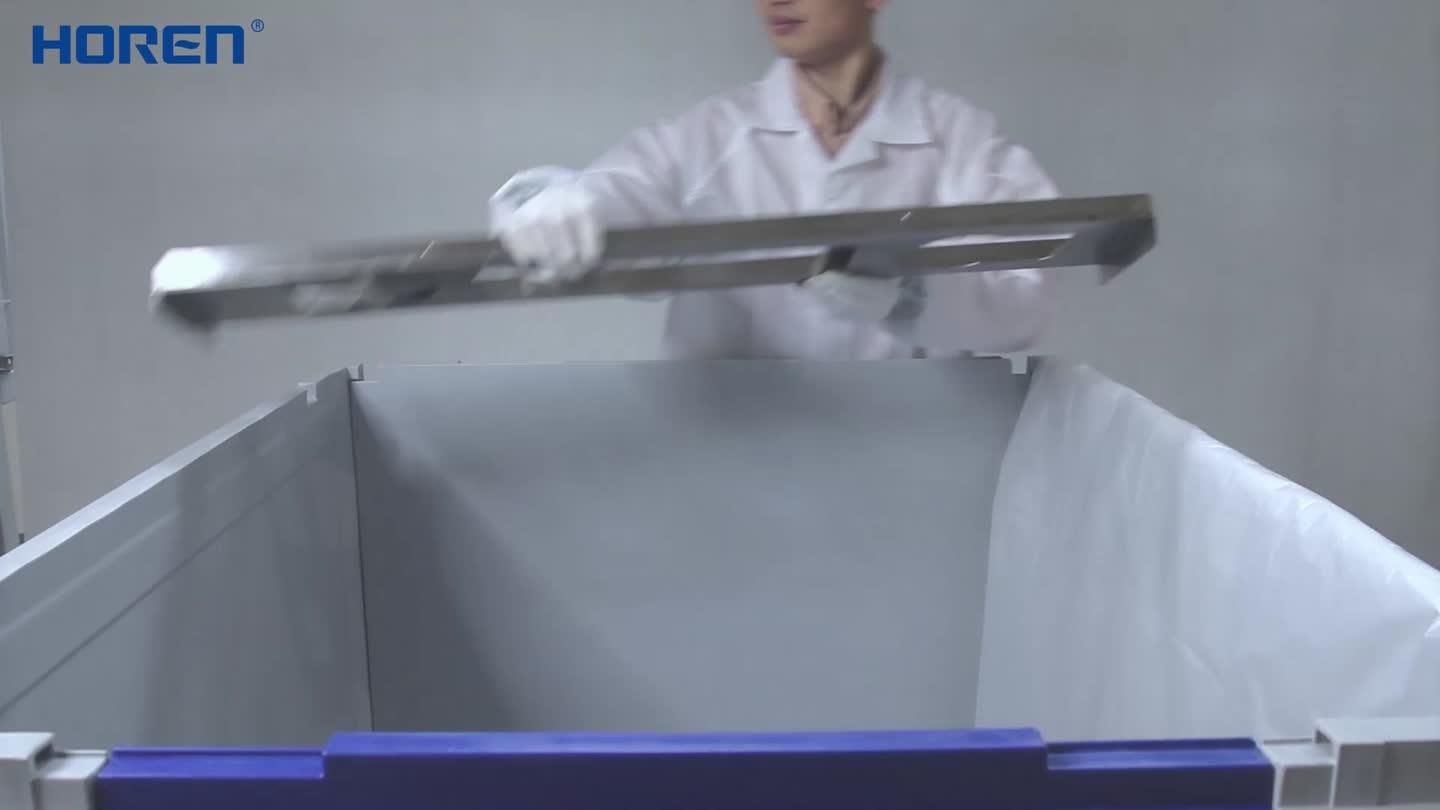 1000l Foldable Plastic Ibc Tank Tote Container For Chemical Liquid