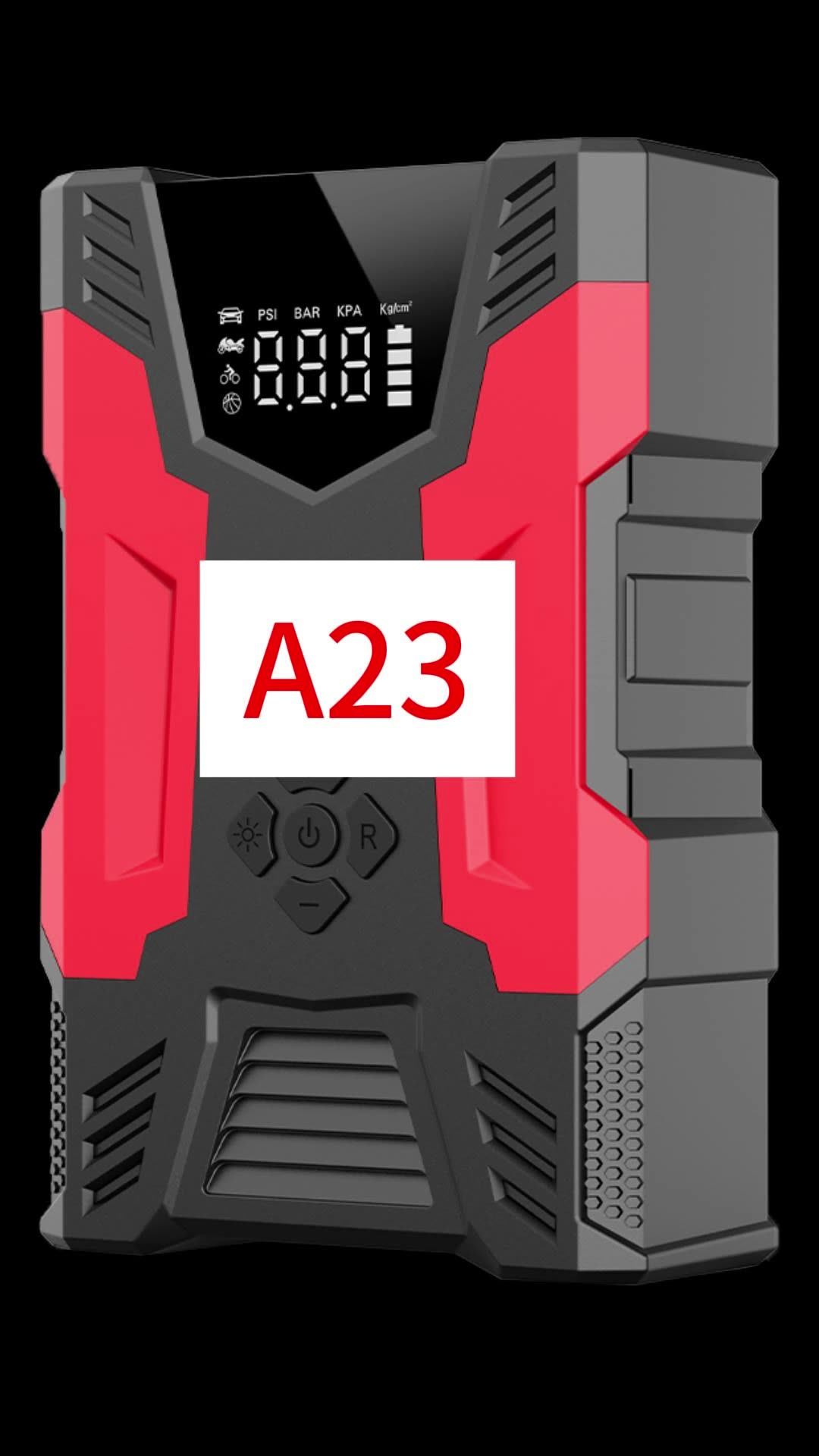 Portable 12v Car Battery Jump Starter With Air Compressor Emergency