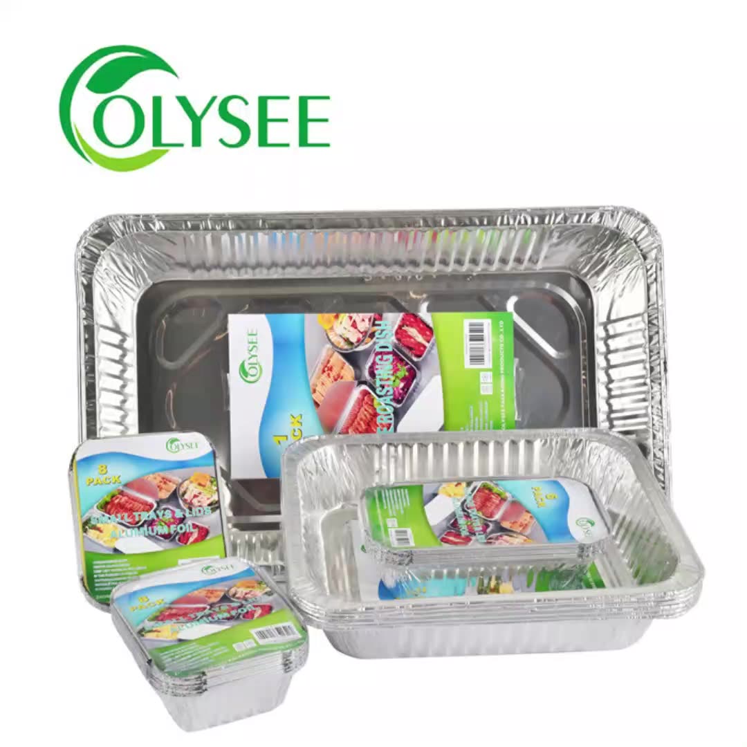 Food Use Oven Safe Disposable Square Aluminum Foil Trays Buy Hammered