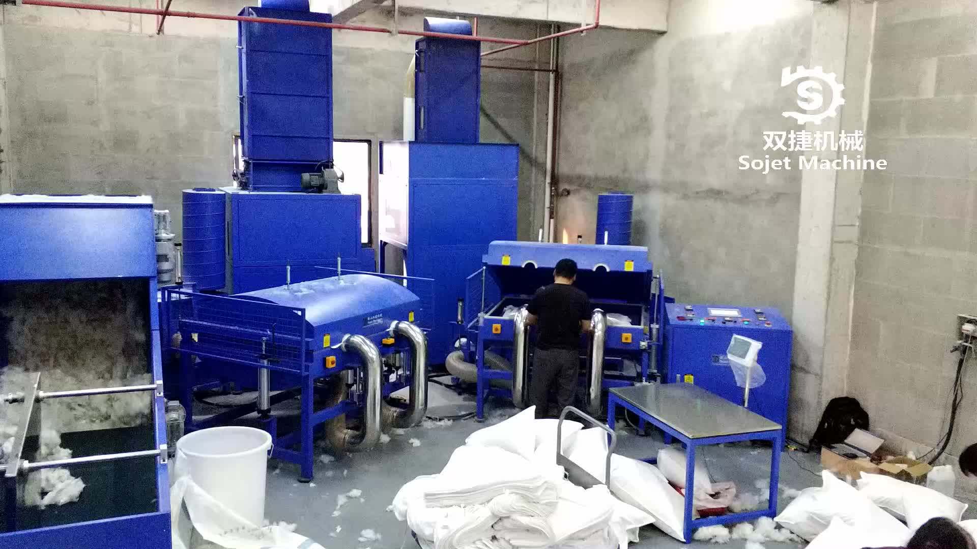 Automatic Pillow Vacuum Filling Machine Fiber Opening Cotton Machine