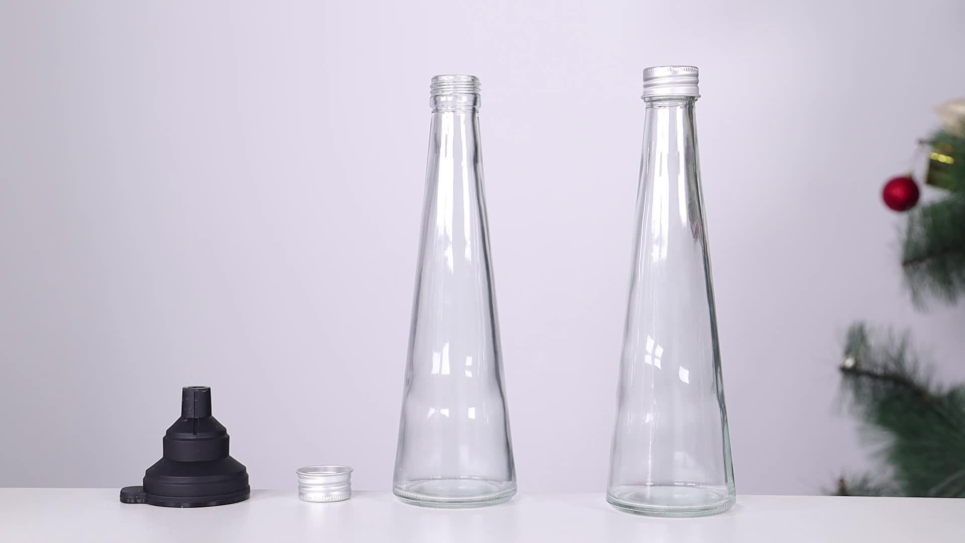 Environmentally Friendly Bottle 12oz 350ml Tapered Glass Juice Water