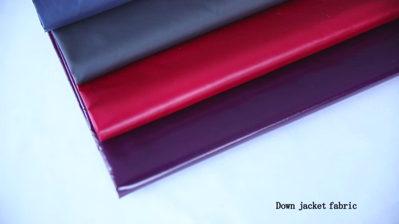 100 Nylon 66 Waterproof Downproof Windproof Pu Coating Shining Nylon