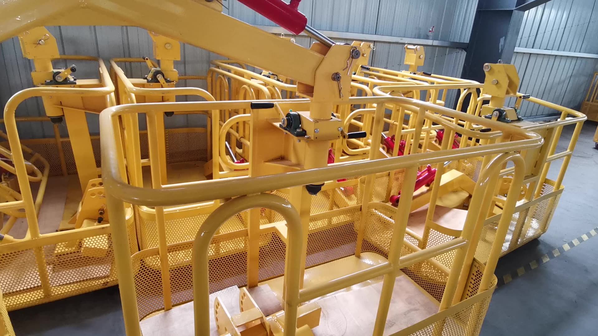 Crane Gondola Lifting Boom Mobile Aerial Man Working Lift Crane With